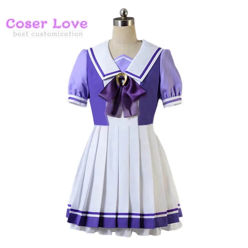 Umamusume Pretty Derby Cosplay Costume - Tracen Academy Uniform Tokai Teio Halloween Outfit Custom Size Supported