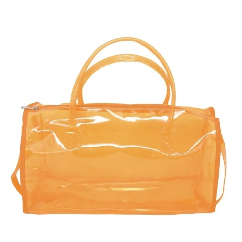 Large Capacity Transparent Crossbody Bag Waterproof PVC Toiletries Handbag Oversized Lightweight Washing Storage Bag Shopping