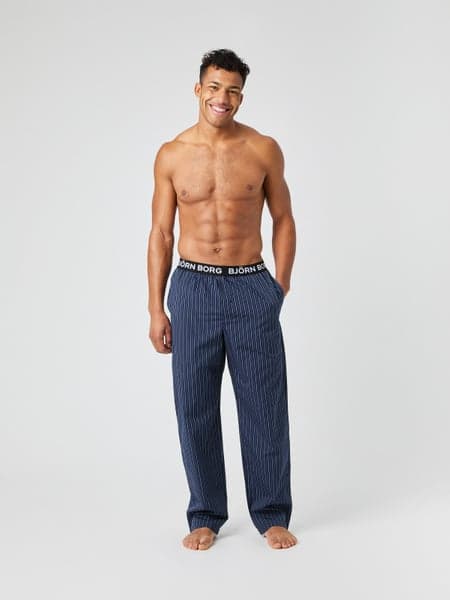 Björn Borg Core Woven Logo Pyjama Pants Blue, XXL