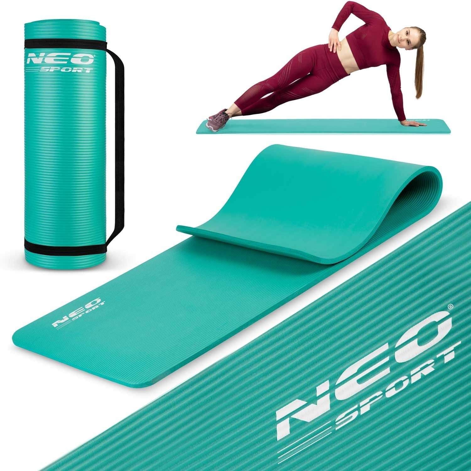 Paksu harjoitusmatto 183 x 60 cm Neo-Sport - 192301 turkoosi