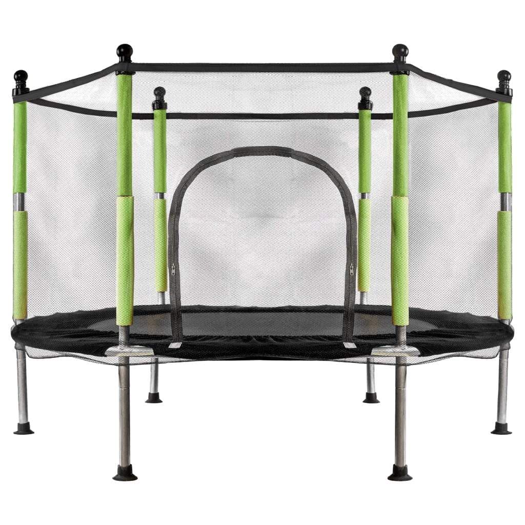 Lasten puutarhatrampoliiniverkko 140 cm vihreä
