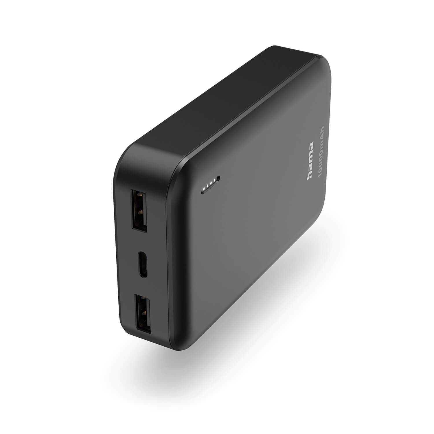 HAMA Powerbank 10000mAh 2xUSB-A antrasiitti