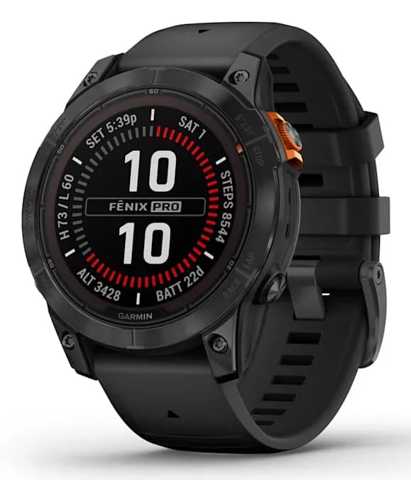 Garmin Fenix 7 Pro Solar 47mm -urheilukello, musta