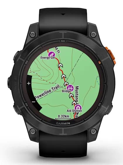 Garmin Fenix 7 Pro Solar 47mm -urheilukello, musta view 2