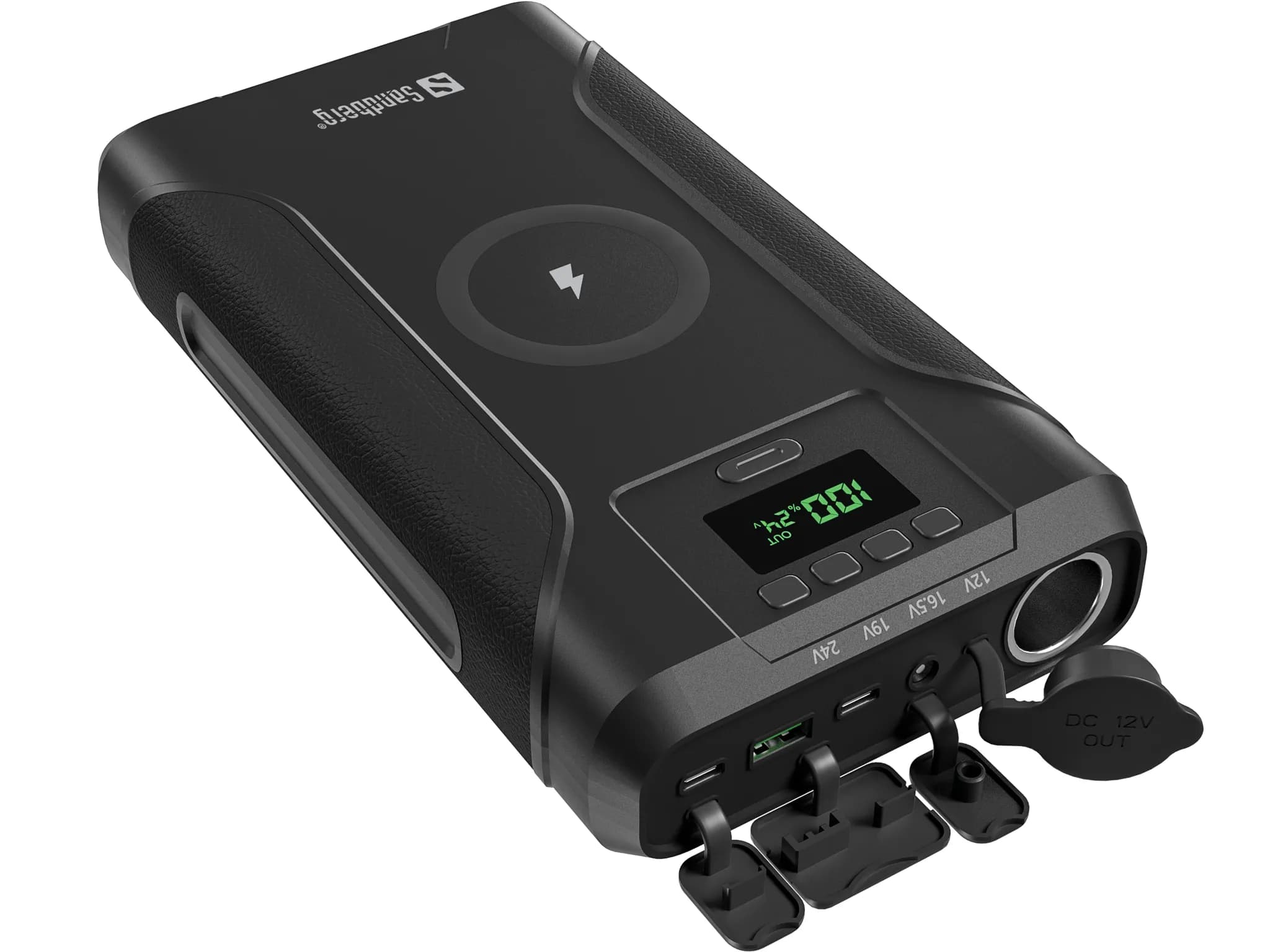 Sandberg Survivor 7in1 76800 mAh, PD 100W  -varavirtalähde, Musta