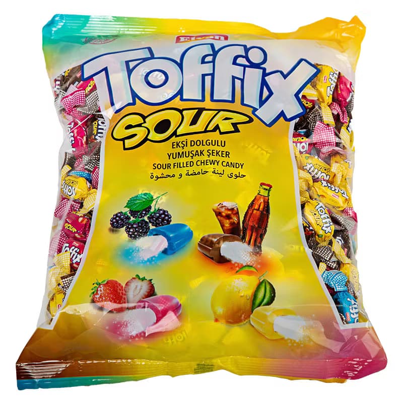 Toffix - Surt godis - mjukt 800g