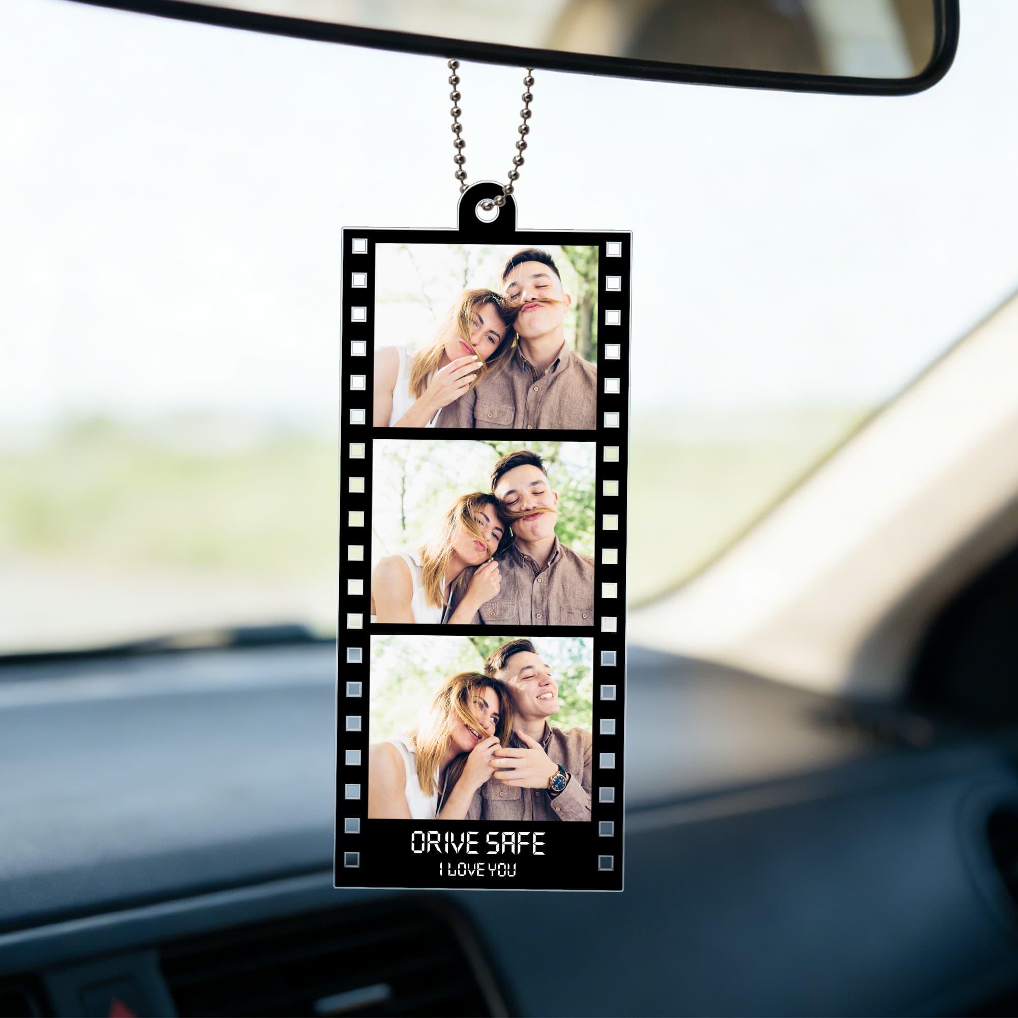 Henkilökohtainen 1-3 Film Photos Akryyli Ornamentti Car Charm nimi Syntymäpäivä Ystävänpäivä Vuosipäivä Lahja Pariskunta