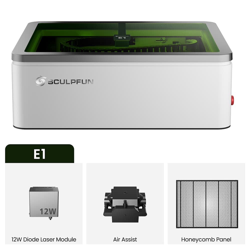 SCULPFUN E1 12W Enclosed Laser Engraver
