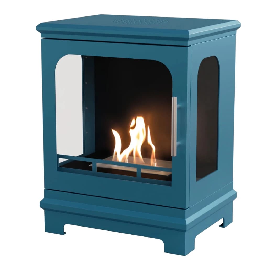 ScandiFlames Honolulu sinisenä - Vapaasti seisova bioetanolitakka - 5 tunnin paloaika - 1,6 kW lämmitysteho