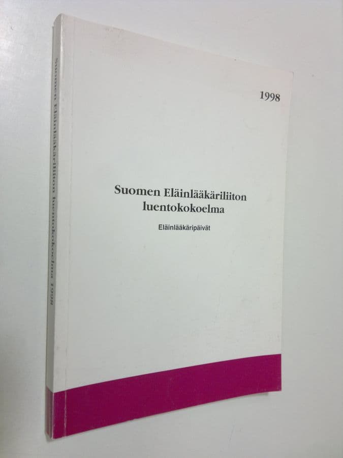 Suomen eläinlääkäriliiton luentokokoelma 1998