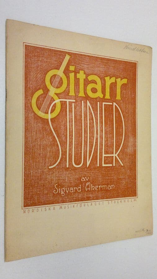 Sigvard Škerman : Gitarrstudier