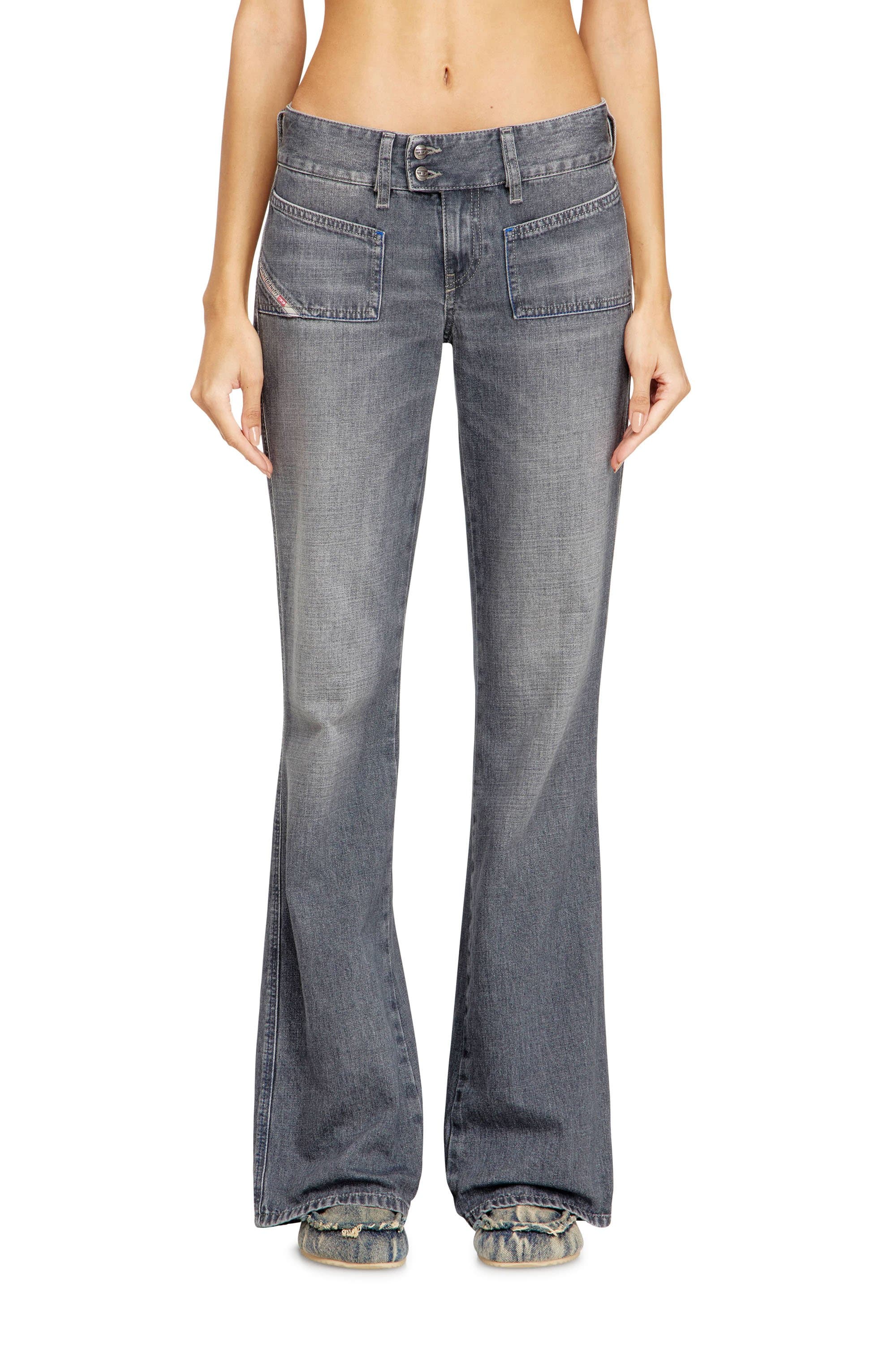 Diesel - Bootcut Jeans - D-Hush - Jeans - Woman - Grey