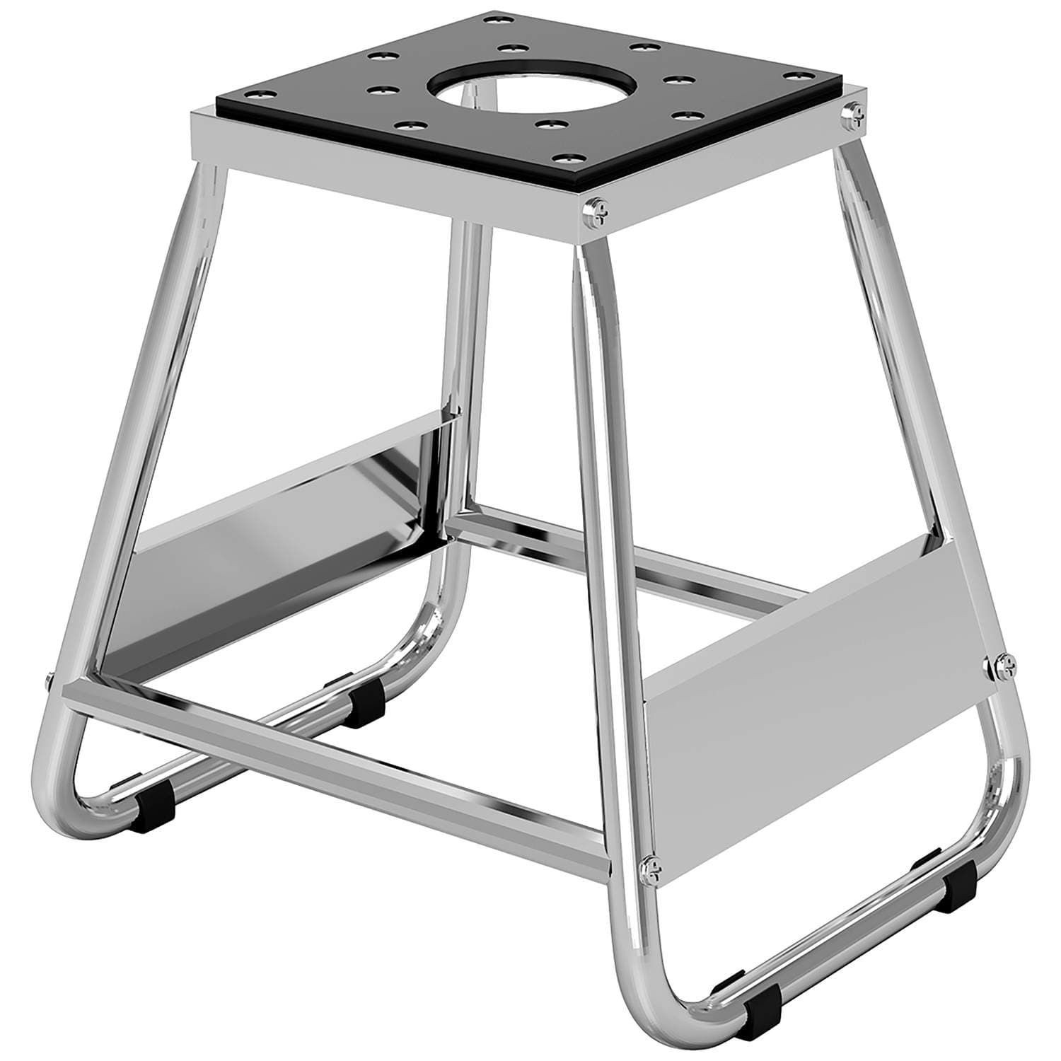 Moottoripyöräteline, universaali 500 kg, teräksenharmaa