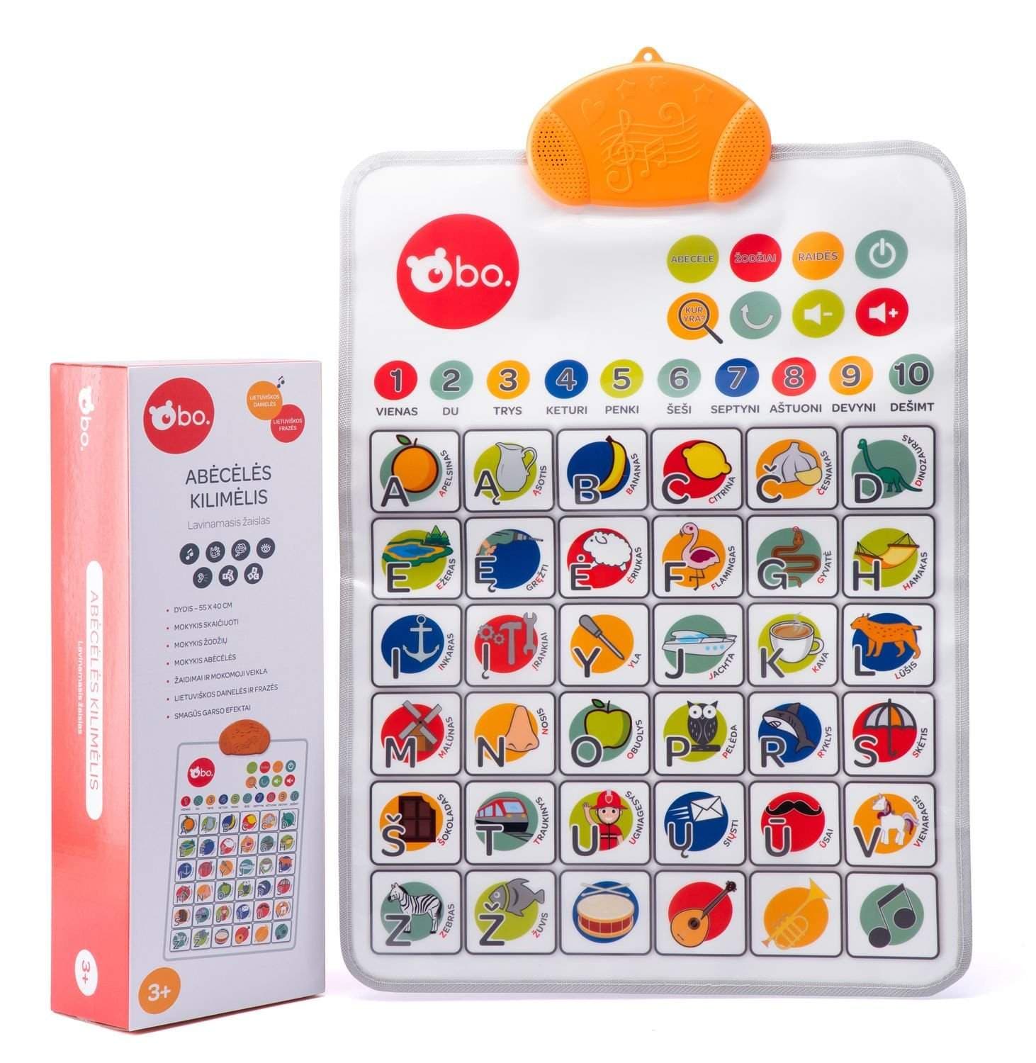 Alphabet Playmat opettava lelu lapsille, Liettuan kieli