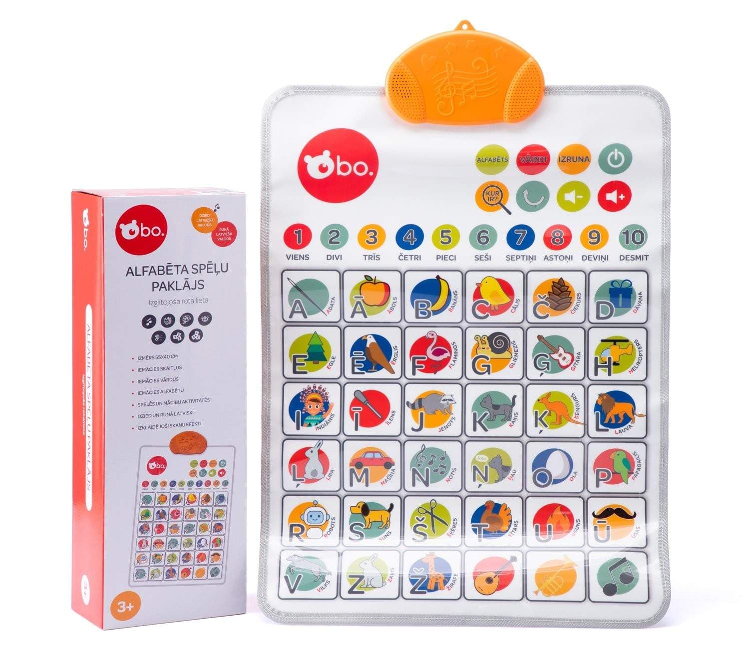 Alphabet Playmat opettava lelu lapsille - Latvian kieli