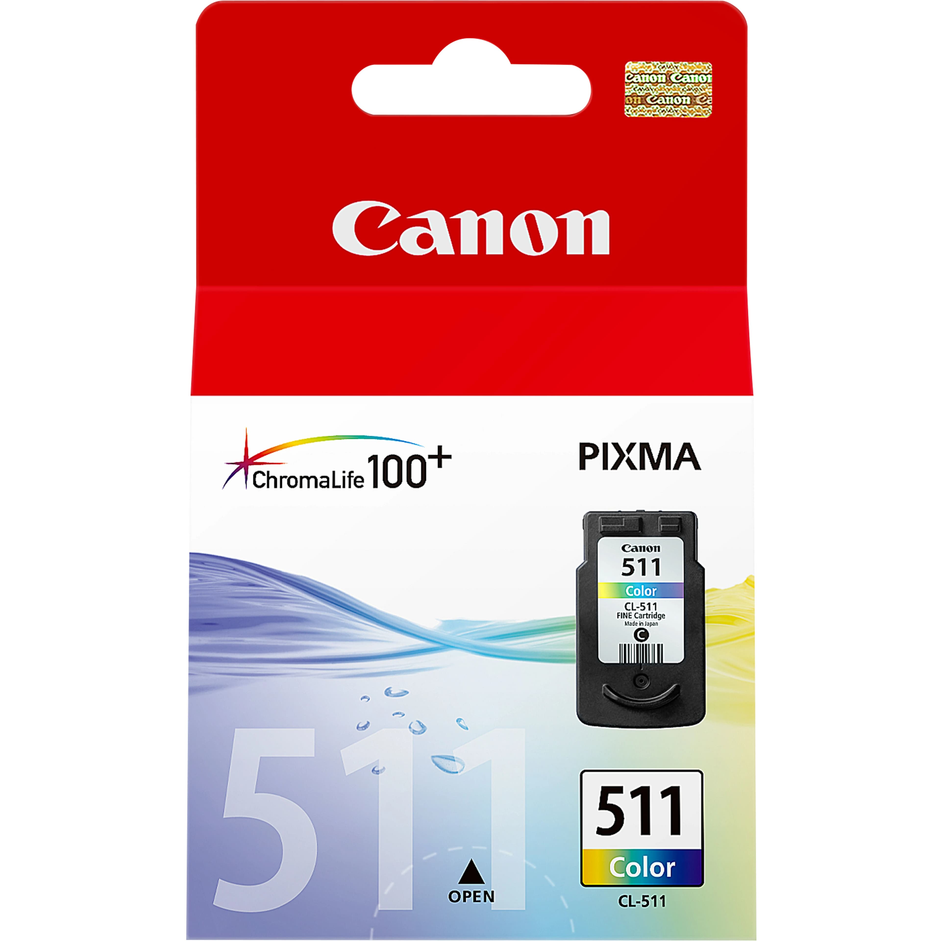 Canon CL-511 -mustekasetti, 9 ml, syaani, magenta, keltainen